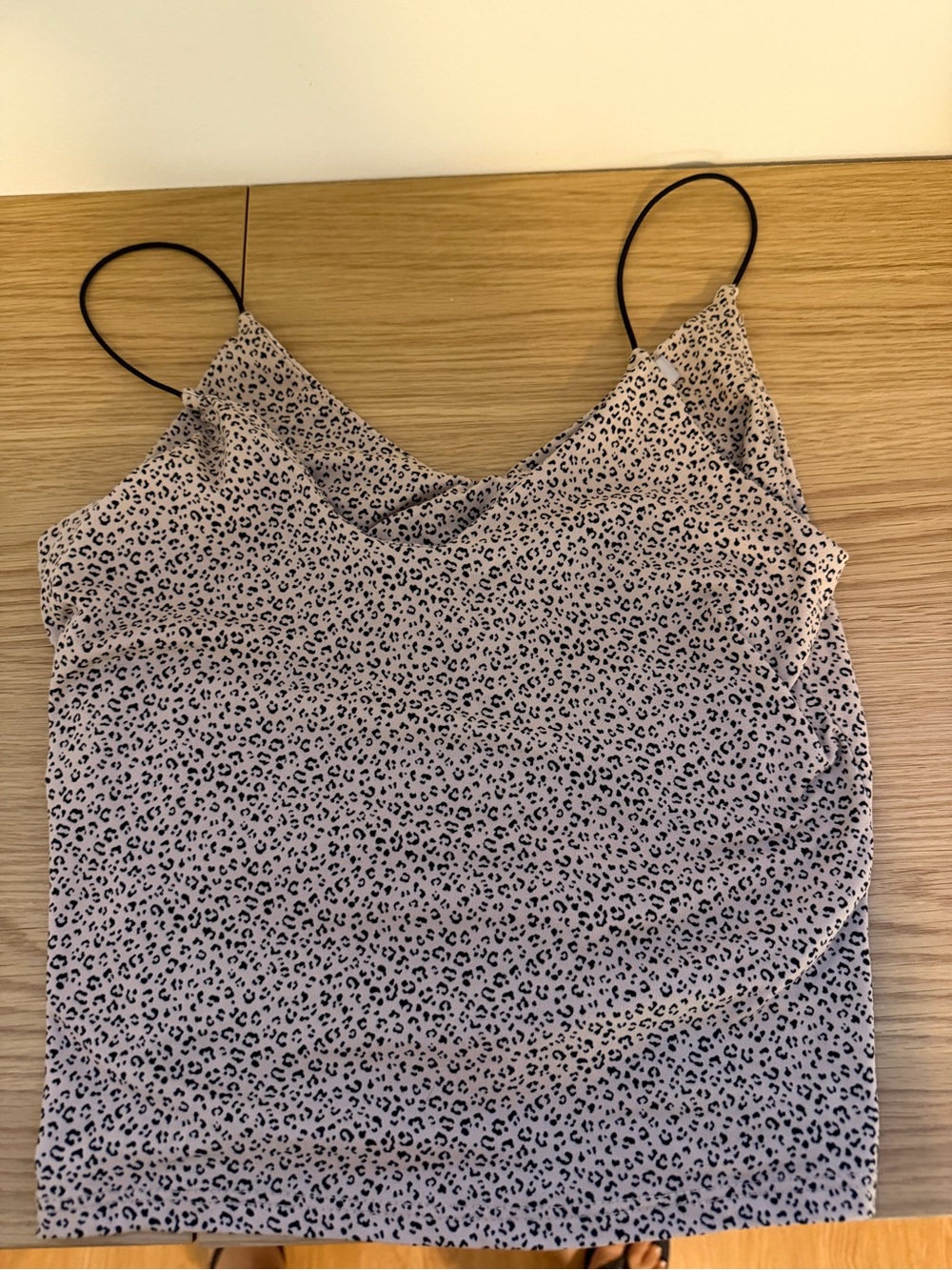 gaze  Leopard Print Cowl Neck Camisole